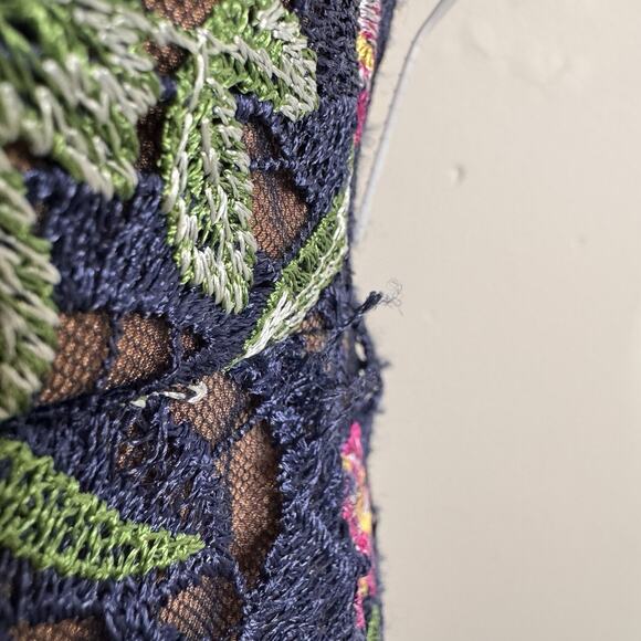 NWT Marchesa Notte Sheath Dress Alexis Floral Embroidered Size 6 Formal Romantic - Picture 5 of 16